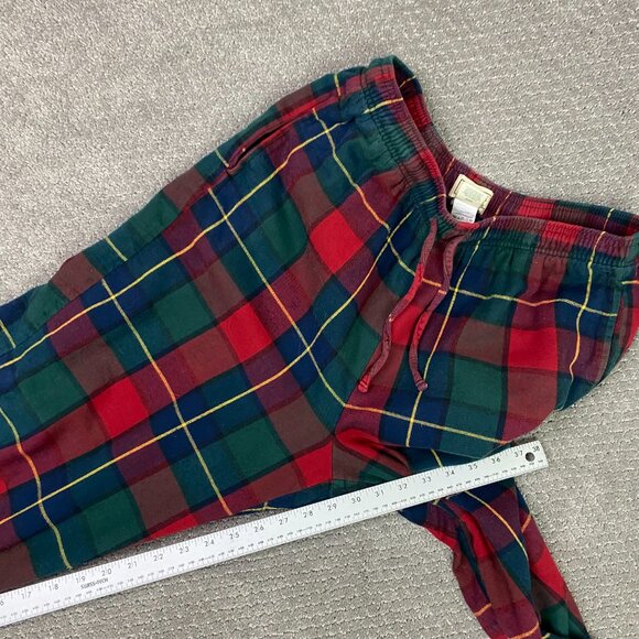 LL Bean Scotch Plaid Sleep Pants Pajama Bottoms Lot of 2 Men's Medium Loungewear - Picture 6 of 13